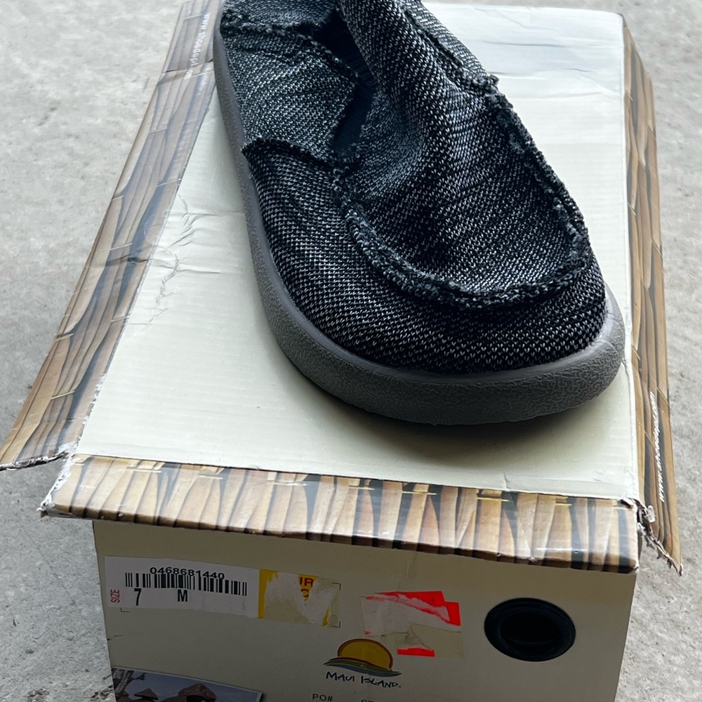 Sanuk Black Loafers Sleek Slip-On Shoes